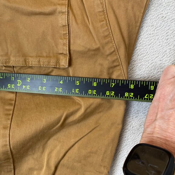 ItalyMorn Sunrise Mens Jogger Pants Small Khaki Cargo Tan Drawstring Tapered - Picture 5 of 15